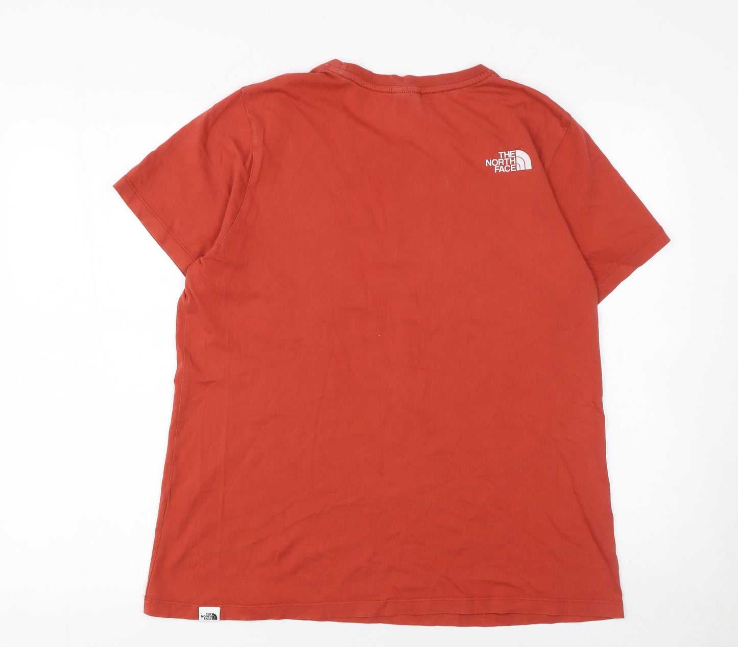 The North Face Womens Red Cotton Short Sleeve T-Shirt L