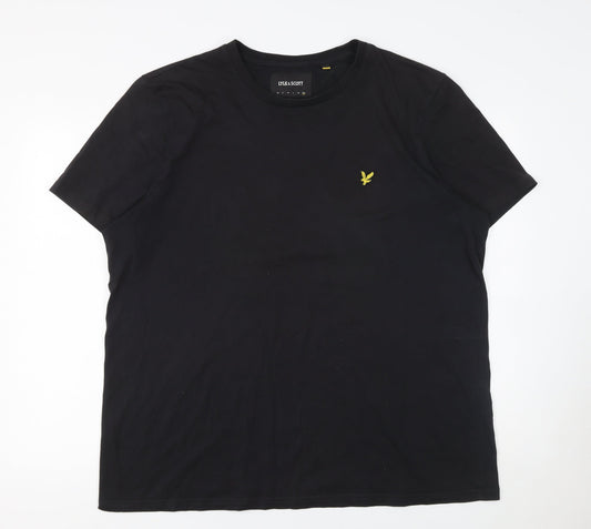 Lyle & Scott Men's Black 2XL Crew Neck Cotton T-Shirt