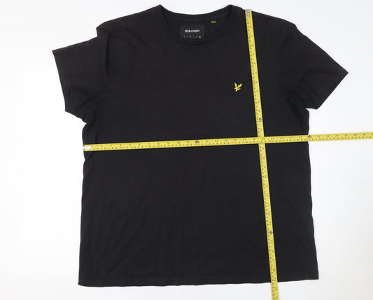 Lyle & Scott Men's Black 2XL Crew Neck Cotton T-Shirt