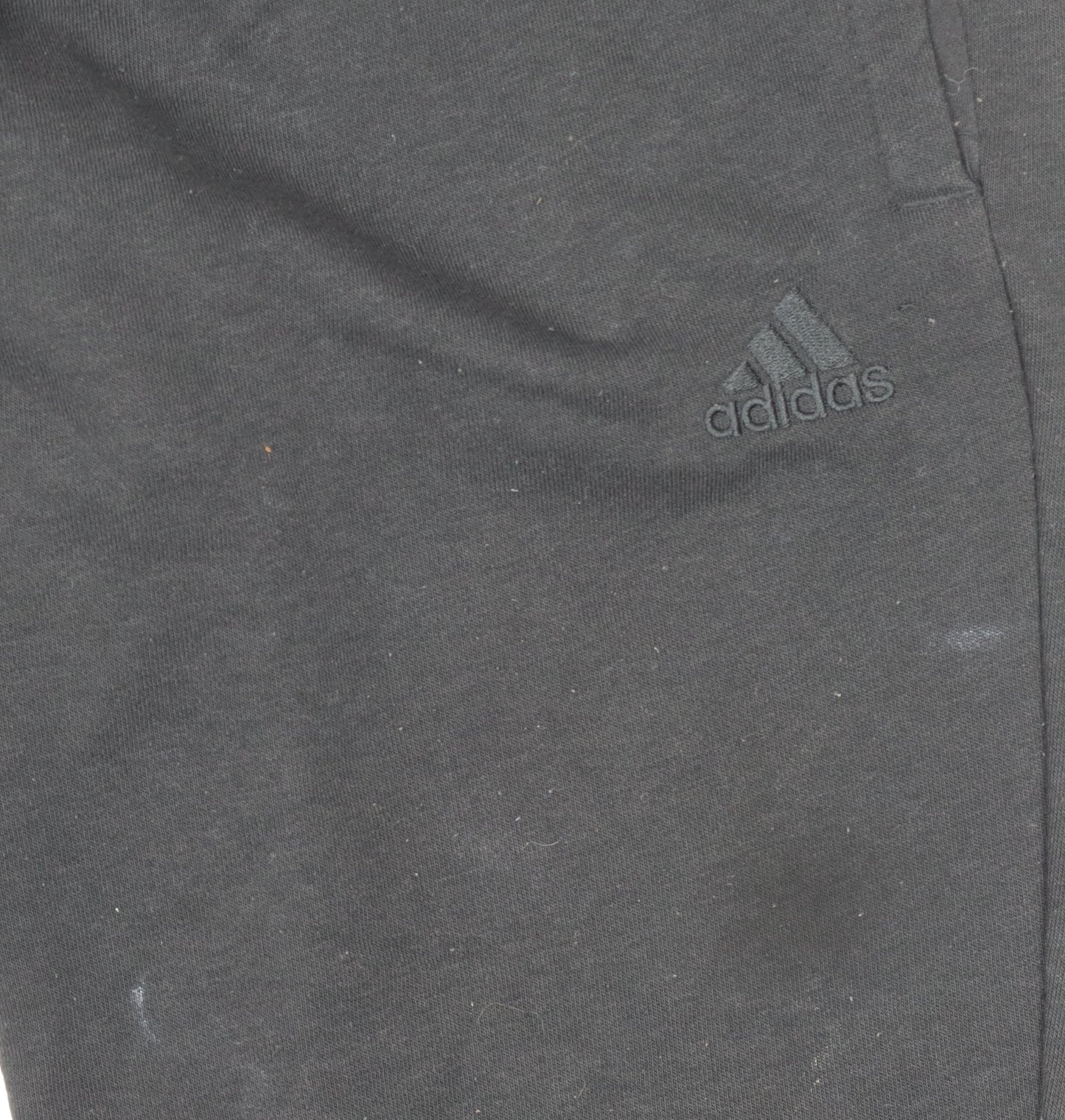 Adidas Womens Black Jogger Trousers Size 12-14 Cotton Blend