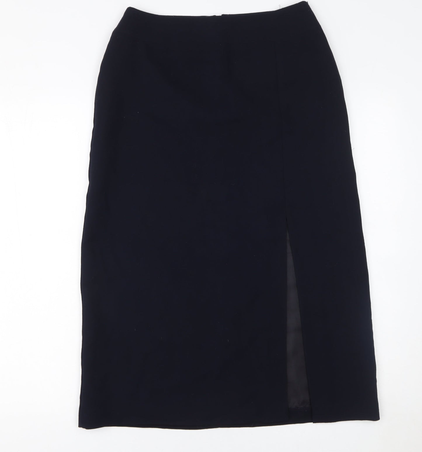 Marks & Spencer Women’s Navy Midi Pencil Skirt UK 10 High Rise Workwear