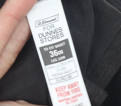 St. Bernard for Dunnes Stores Men's Black 36W 35L Dress Pants