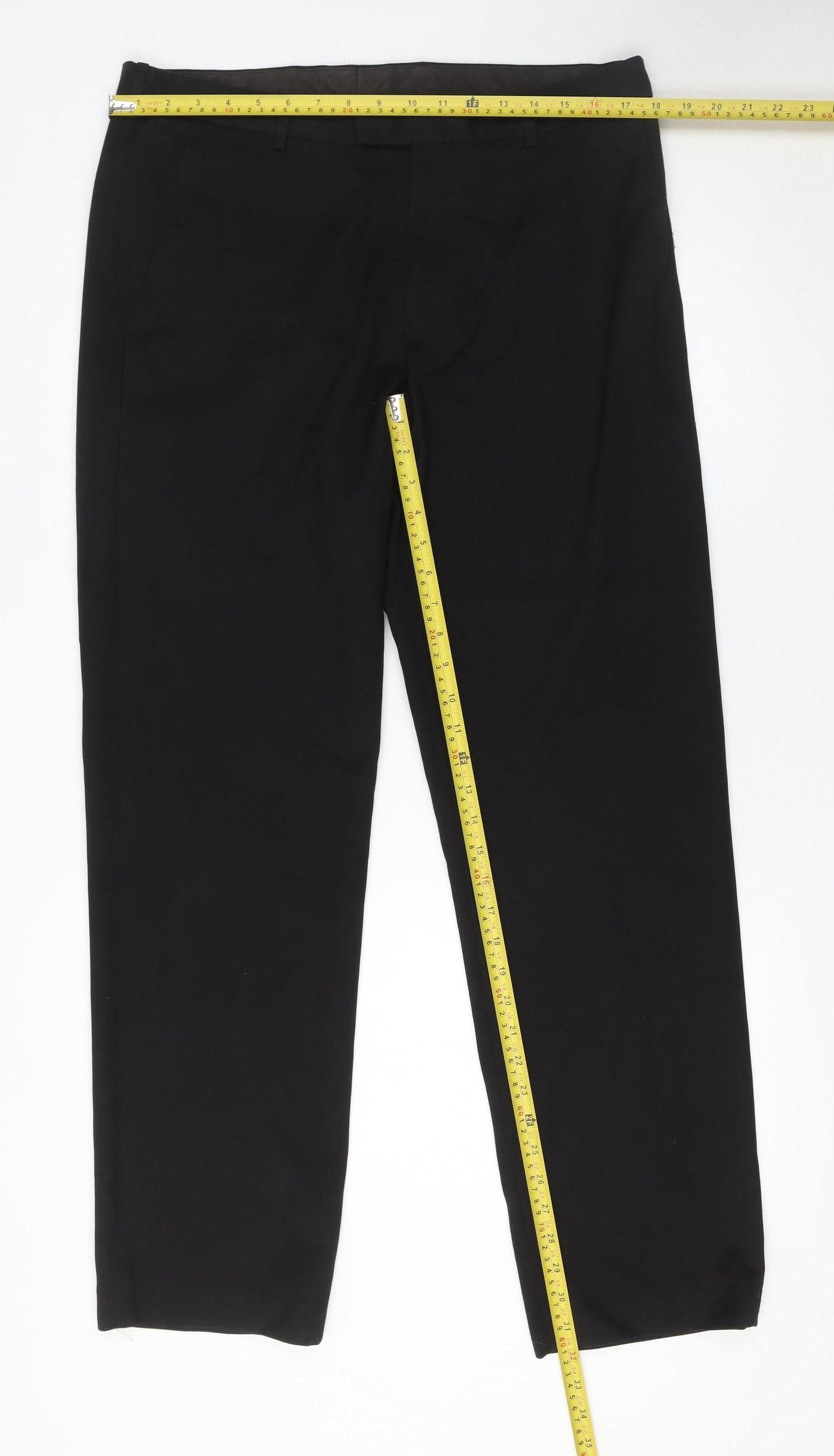 St. Bernard for Dunnes Stores Men's Black 36W 35L Regular Fit Dress Trousers