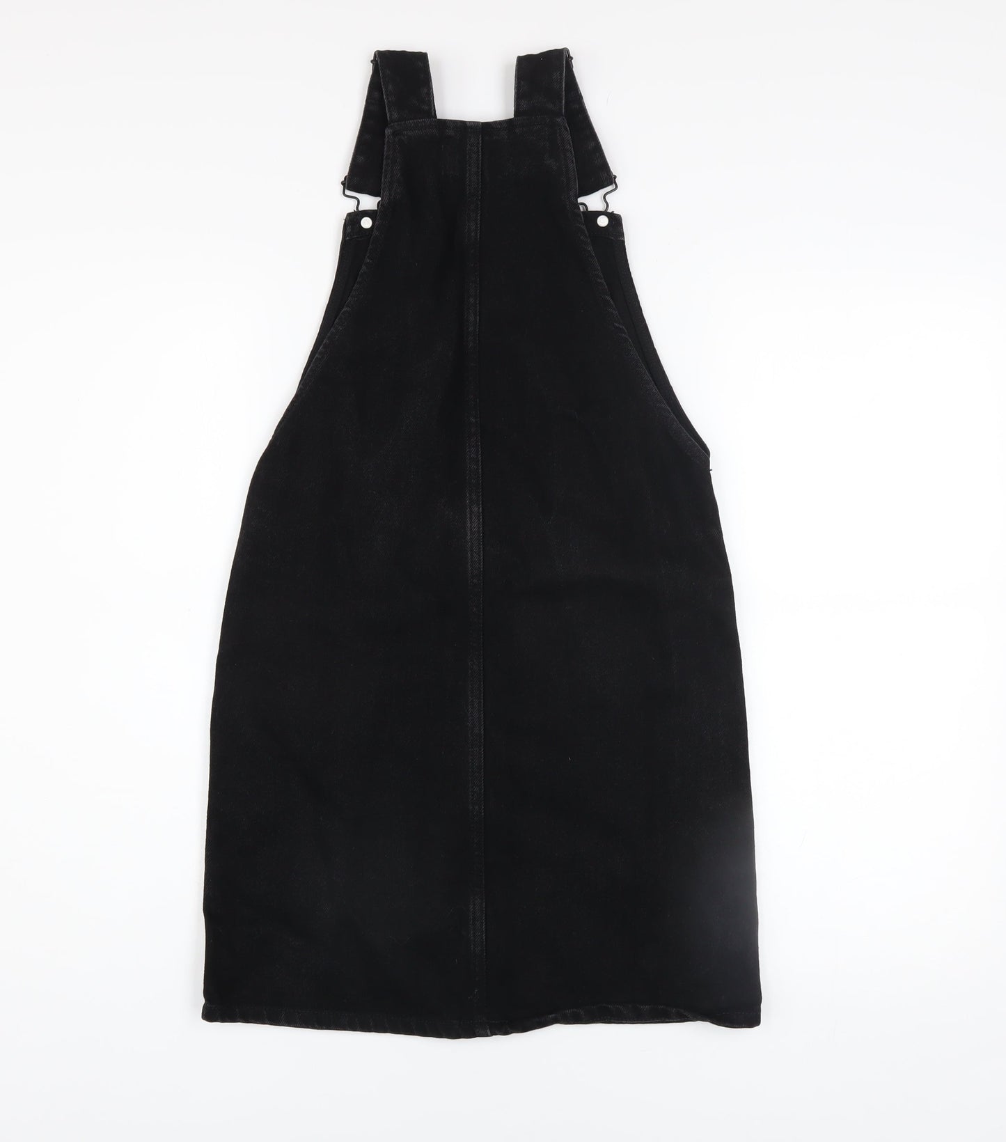 New Look Petite Women’s Black Denim Pinafore Dress UK 4