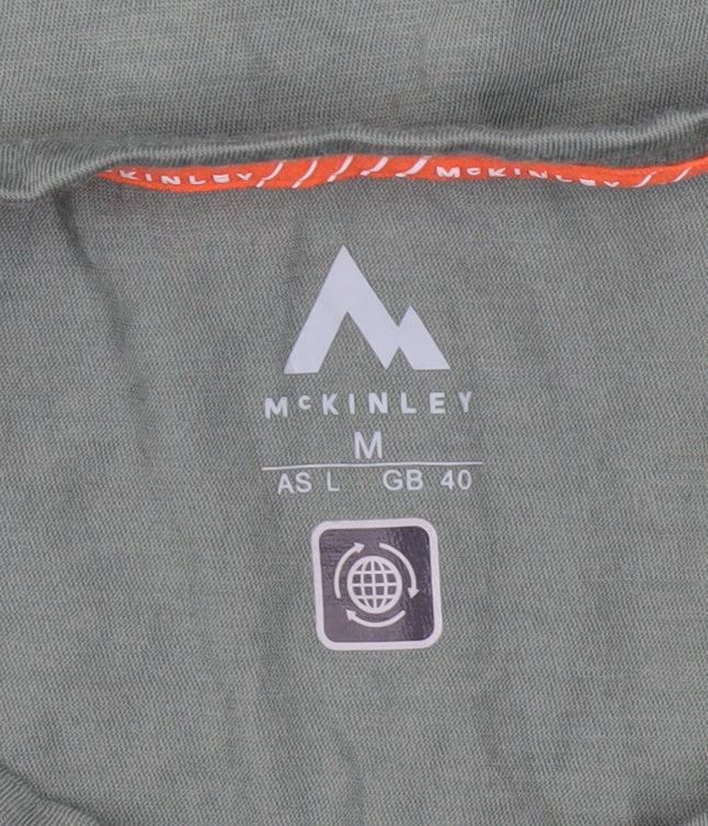 McKINLEY Men's Green Wool Blend Long Sleeve Outdoor Top M