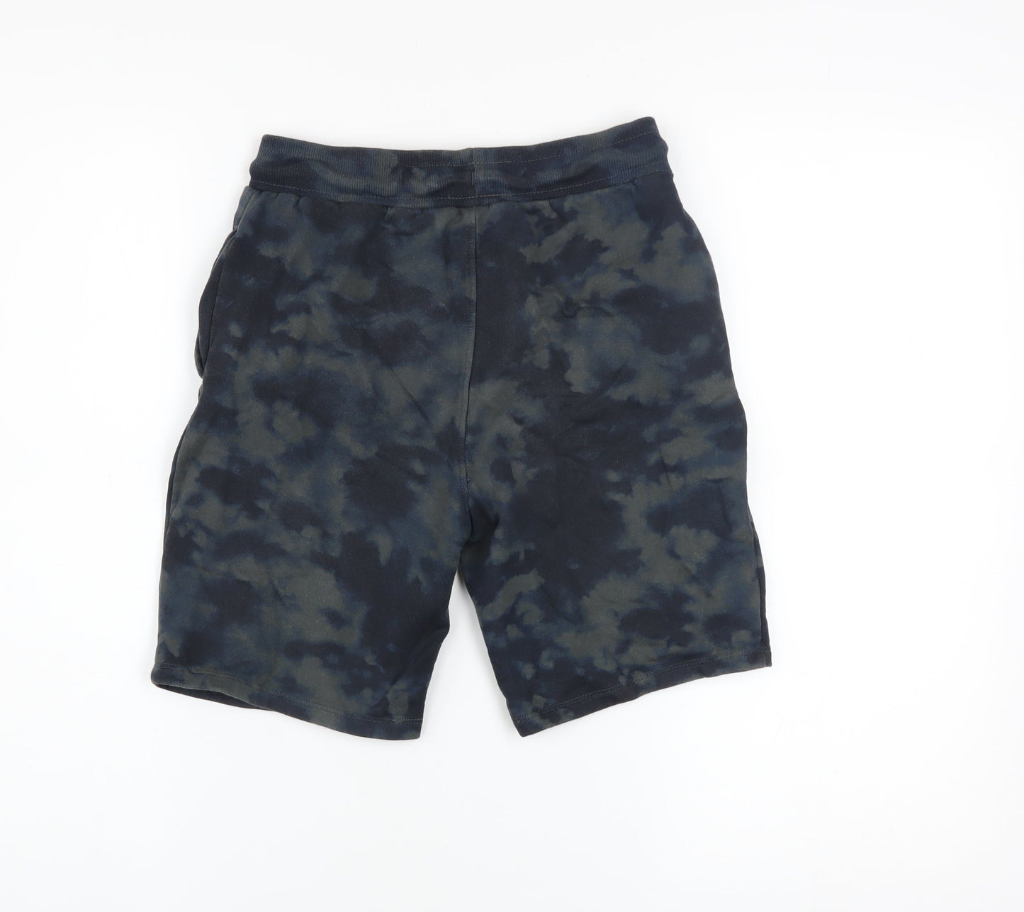 Primark Boys Blue Tie-Dye Jurassic Park Sweat Shorts 11-12 Years Cotton Blend