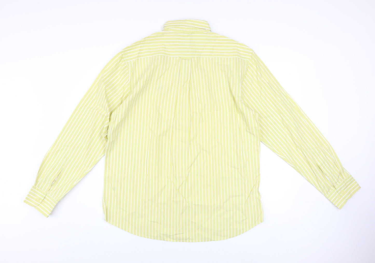 U.S. Polo Assn. Men's Yellow Striped Tailored Fit Cotton XL Shirt