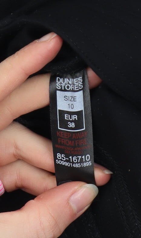 Dunnes Stores Women's Black Slim Fit Stretch Trousers Size 10