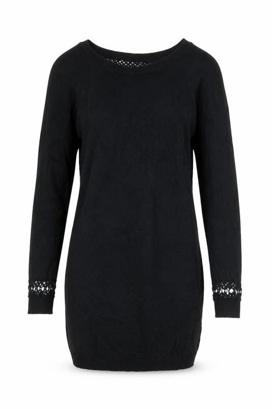 Roxy Womens Black Knit Long Sleeve Pullover Jumper Size S
