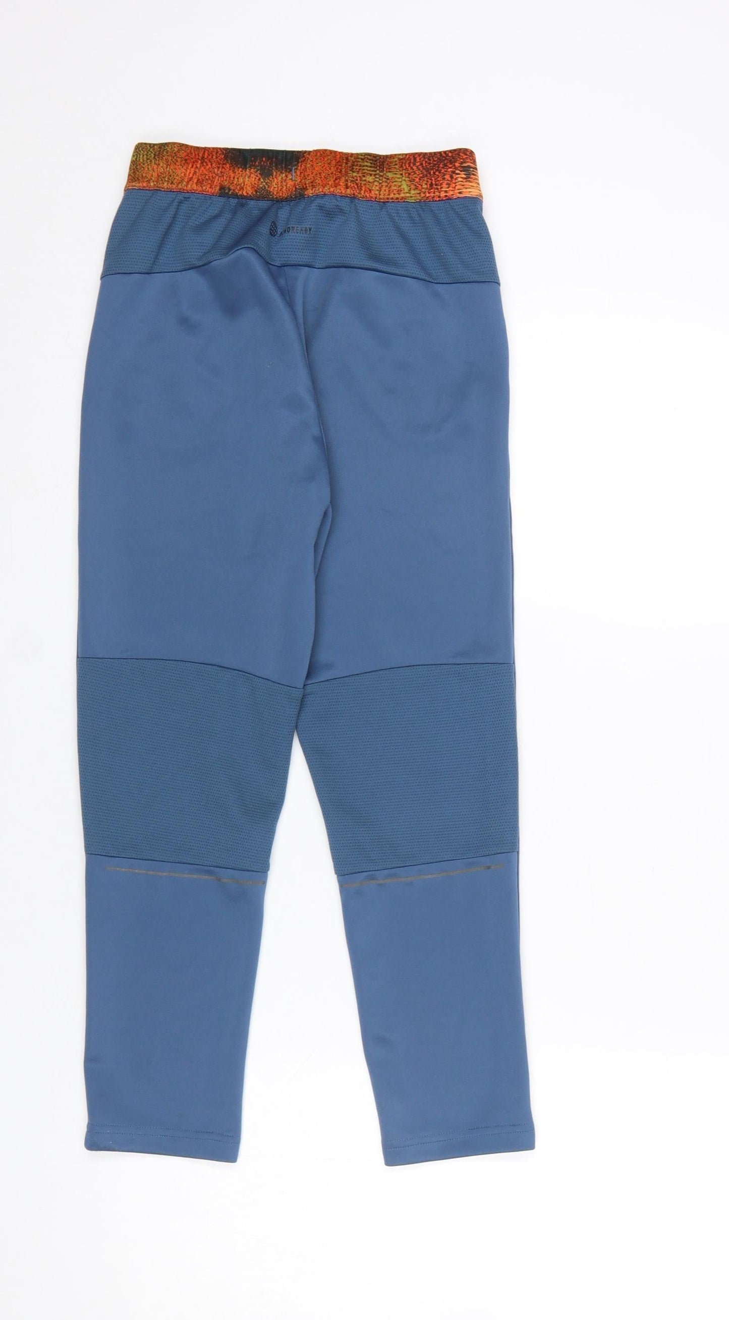 Adidas Boys Blue 9-10 Years Track Pants Recycled Polyester Activewear