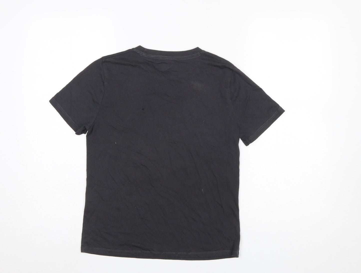 Abercrombie Kids Boys Black 9-10 Years Graphic Print Butterfly T-Shirt