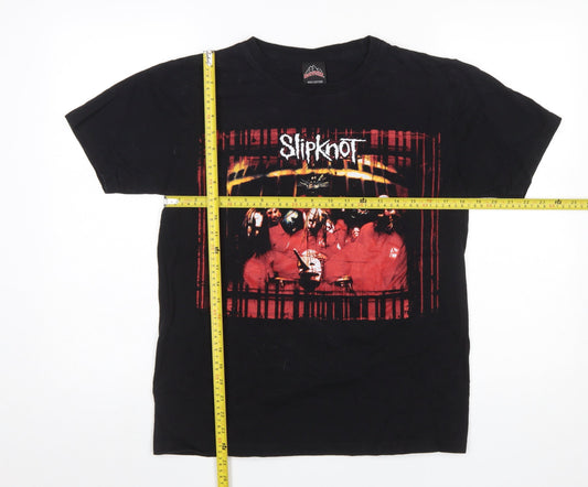 Rock Tees Women’s Black Slipknot Graphic T-Shirt Size M