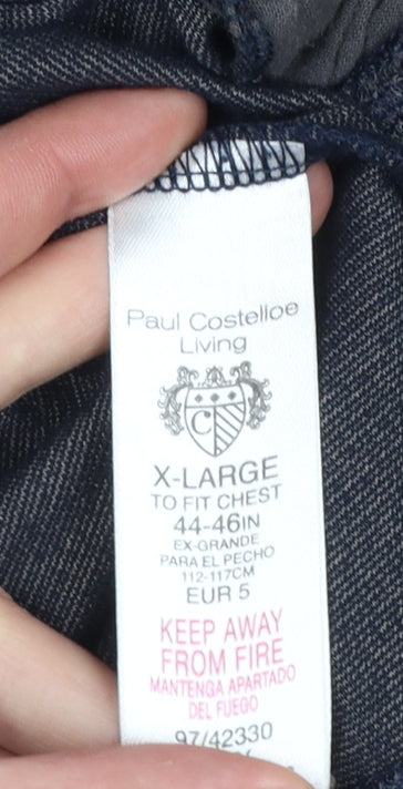 Paul Costelloe Living Men’s Blue XL Full Zip Sweatshirt