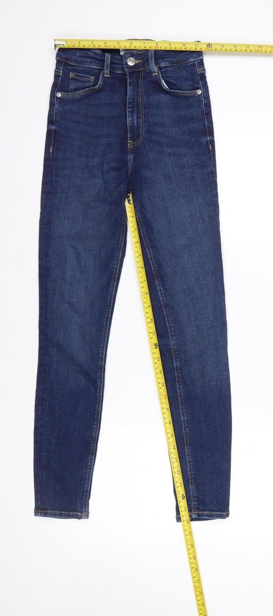 Zara Women’s Blue Skinny High-Rise Denim Jeans Size 6