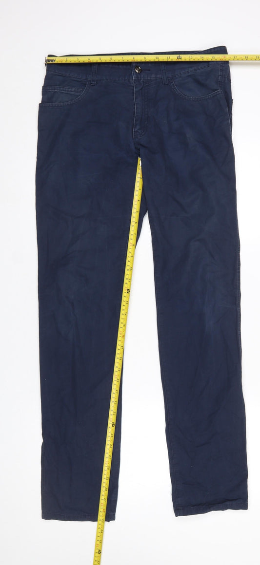 Esprit Men’s Blue Chino Trousers 31W 34L Regular Fit
