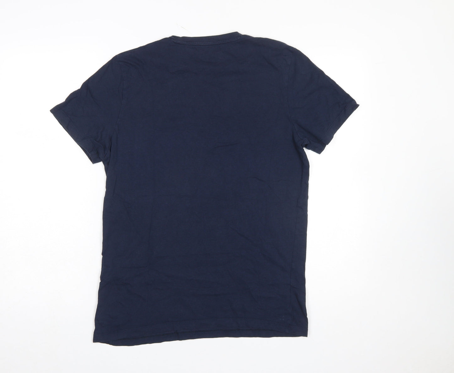 Jack & Jones Men's Blue Butterfly Logo Crew Neck T-Shirt Size S
