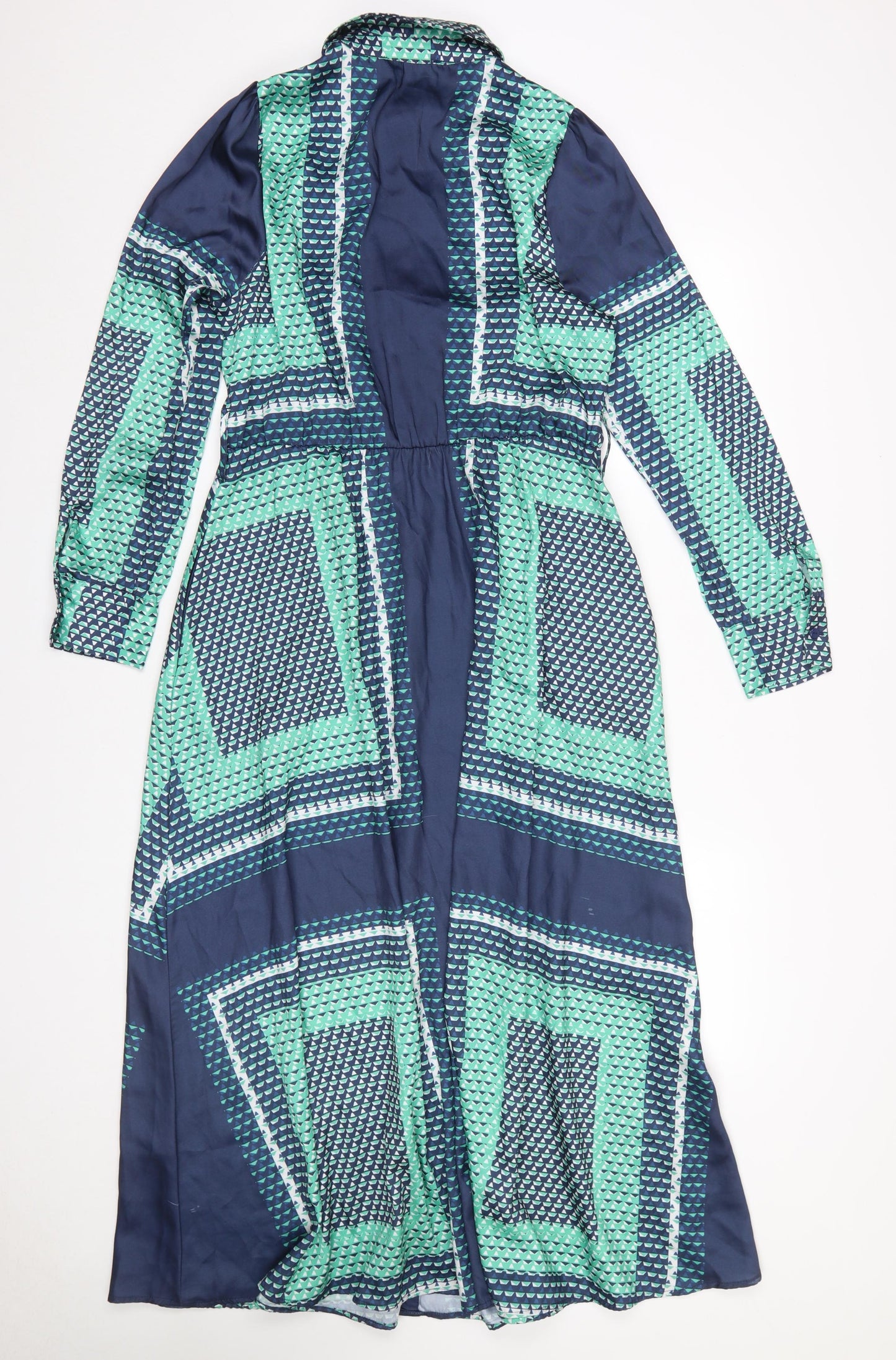 Gallery Women’s Multicoloured Geometric Shirt Dress Size 12