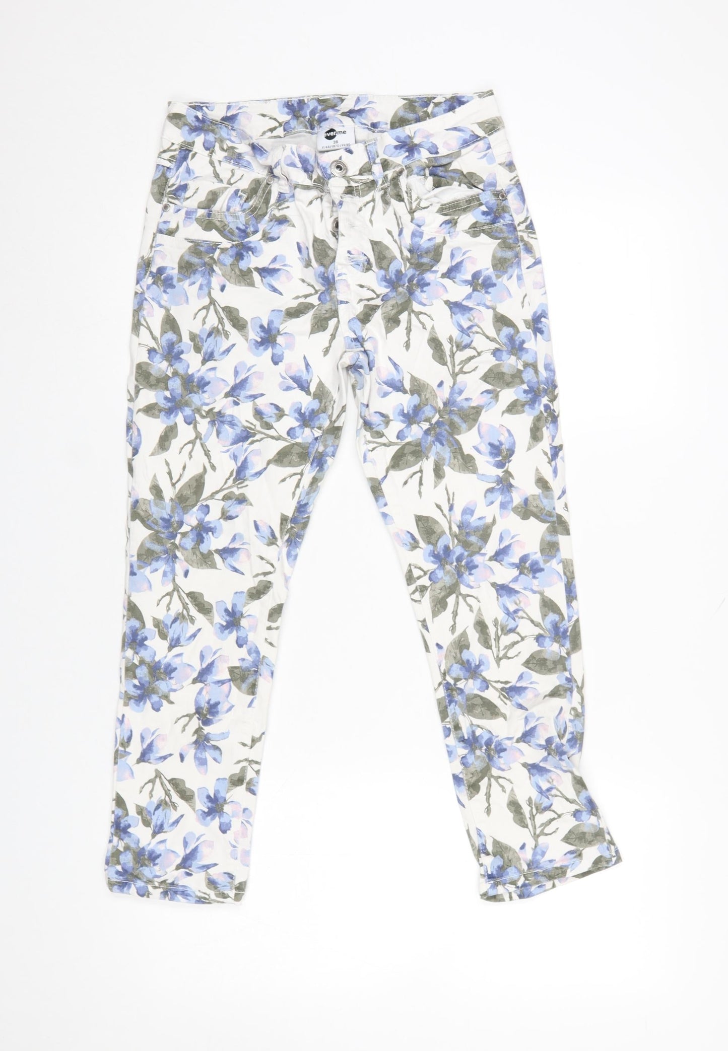 Ever.me Women's Multicoloured Floral Slim Trousers UK 12