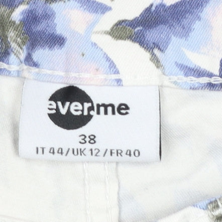 Ever.me Women's Multicoloured Floral Slim Trousers UK 12