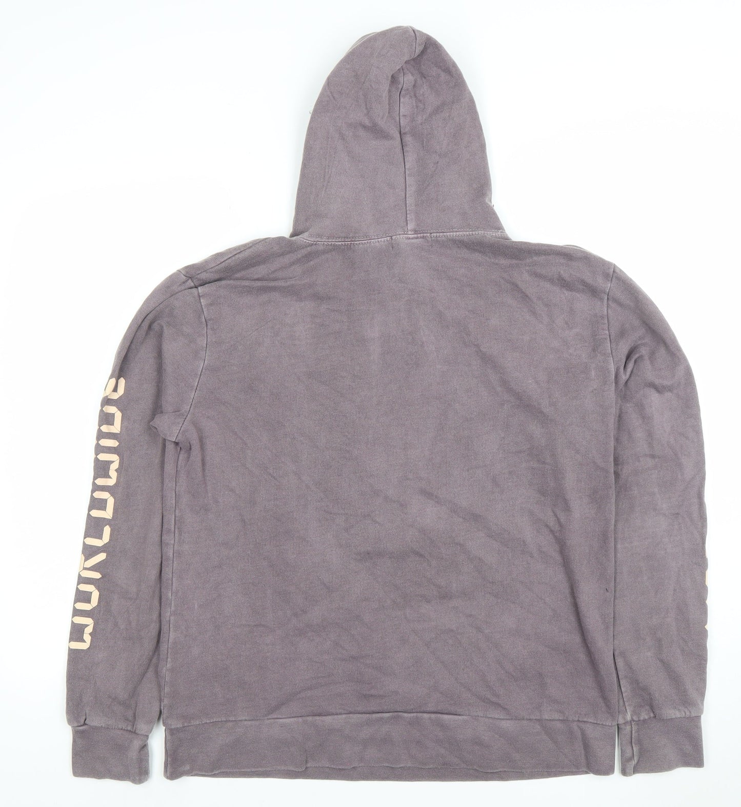 PrettyLittleThing Men's Grey Graphic Hoodie M Pullover World Tour