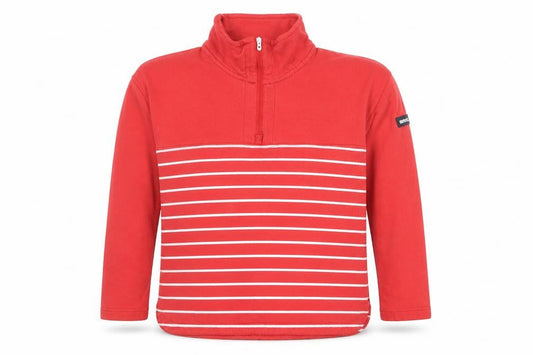 Regatta Great Outdoors Women Red Striped 1/2 Zip Pullover Sweatshirt Size 12
