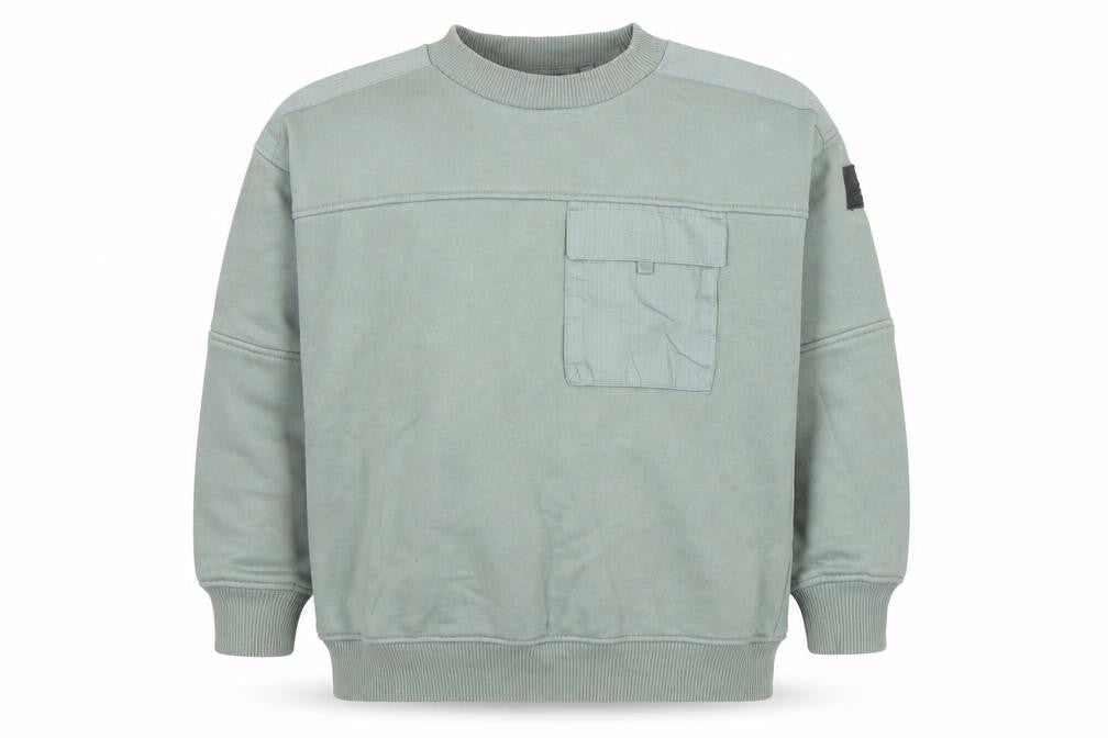 Next Boys Green Pullover Sweatshirt 7 Years Cotton Blend Casual Top