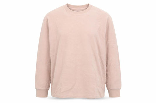 Topman Men's Beige Cotton Long Sleeve Pullover Sweatshirt M