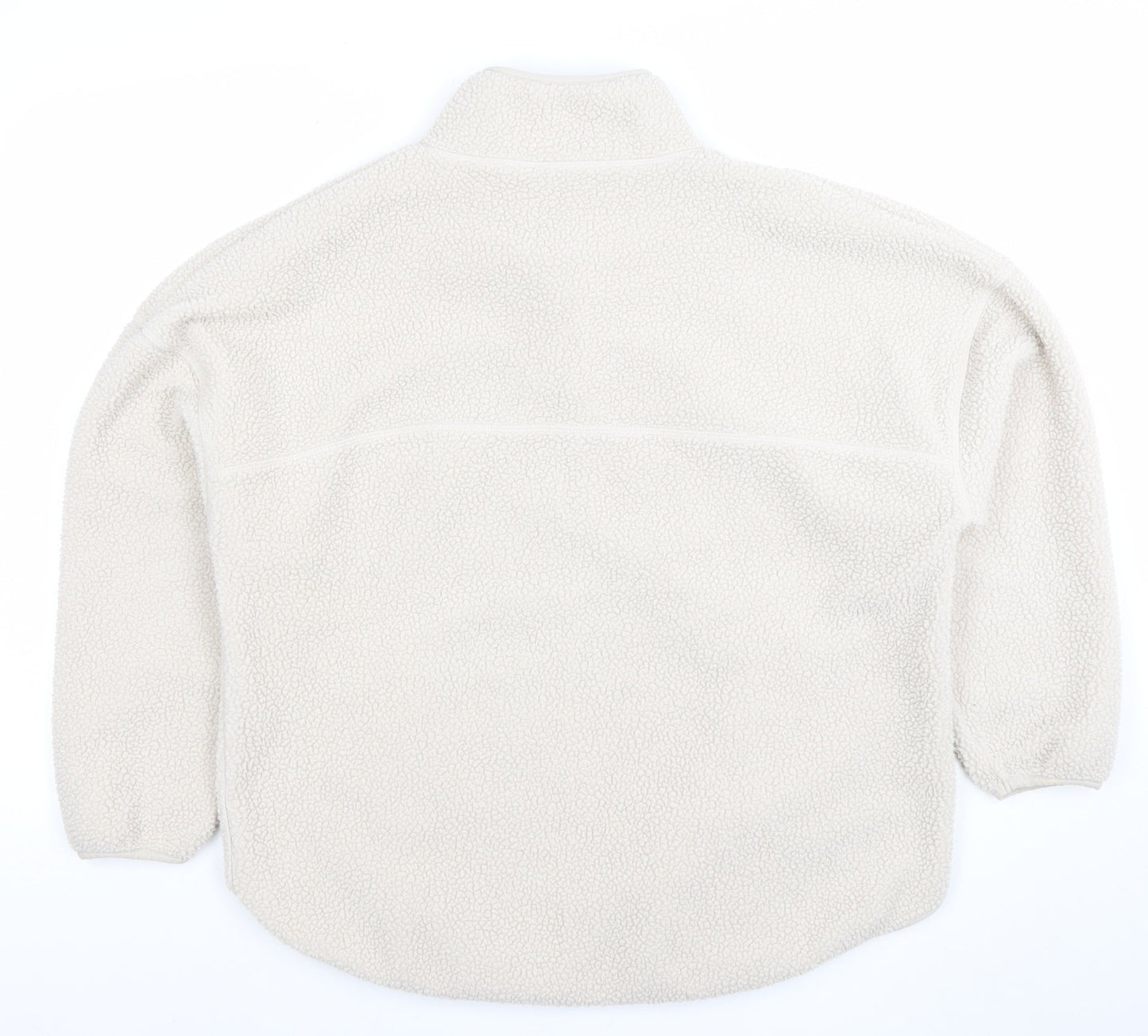 Dunnes Stores Women Beige 1/2 Zip Fleece Sweatshirt Medium