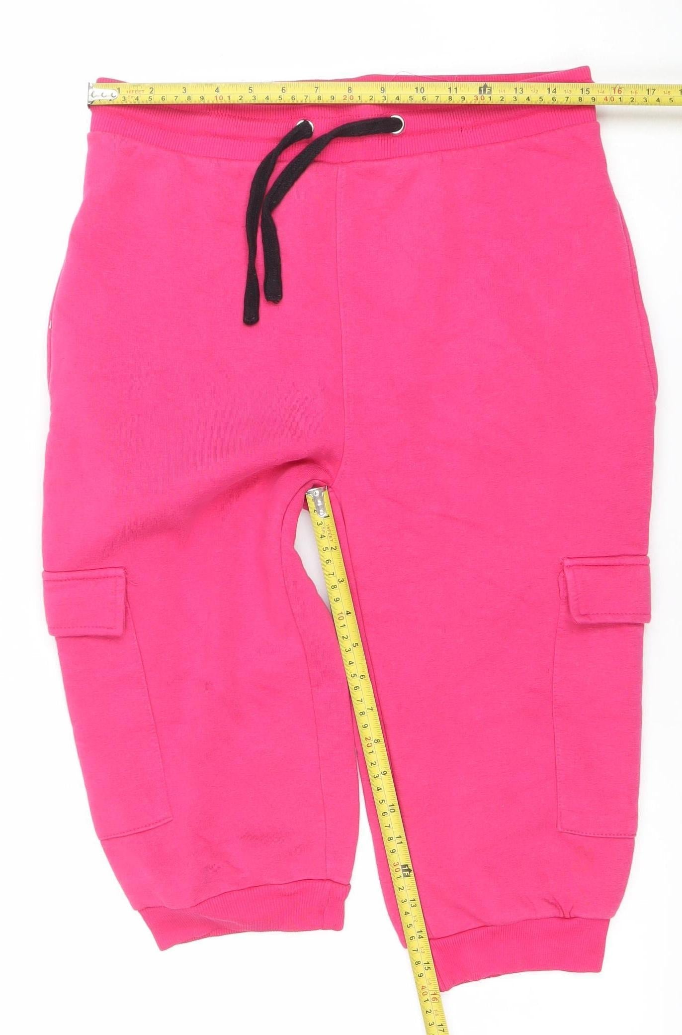 Yuli Women's Pink Jogger Sweatpants Size L Cotton Blend Activewear
