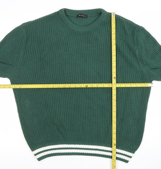 LCW Casual Women Green Chunky-Knit Acrylic Jumper XL