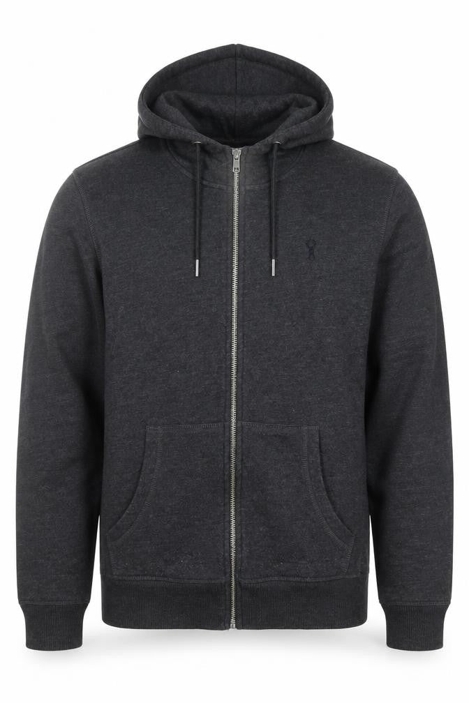 Next Men's Grey Full Zip Hoodie Size S Regular Fit