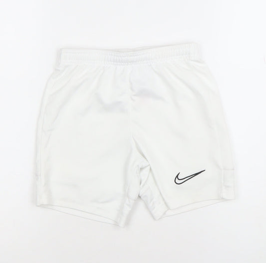 Nike Boys White Dri-FIT Athletic Football Shorts Size Small