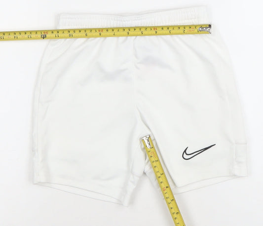 Nike Boys White Dri-FIT Athletic Football Shorts Size Small