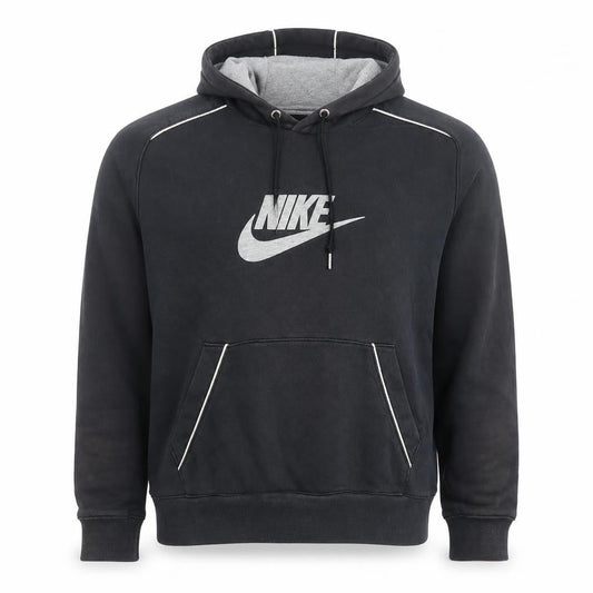 Nike Men’s Black Pullover Hoodie M Logo Fleece Sportswear