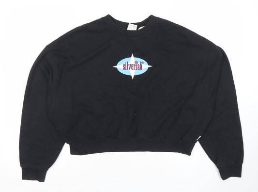 Levi’s SilverTab Black Cotton Crew Neck Sweatshirt Women’s L