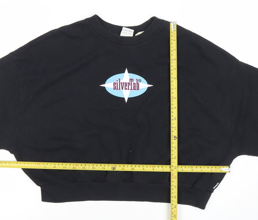 Levi’s SilverTab Black Cotton Crew Neck Sweatshirt Women’s L
