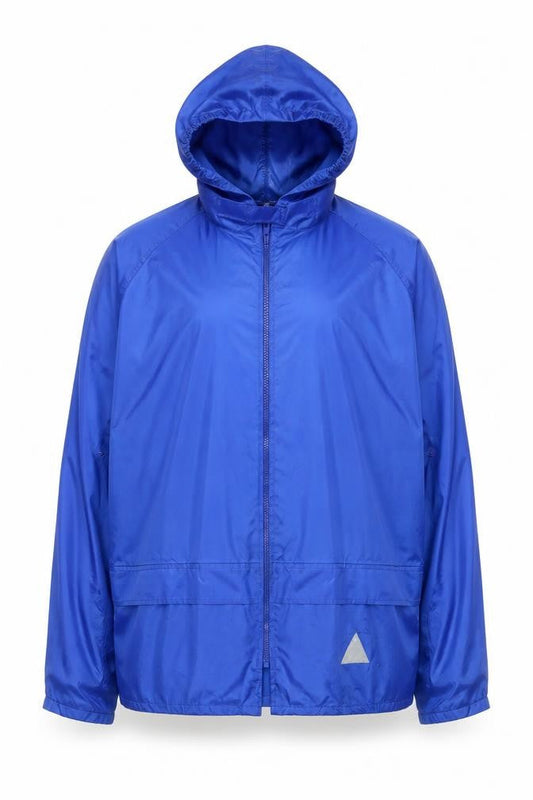Result Mens Blue M Hooded Lightweight Windbreaker Jacket