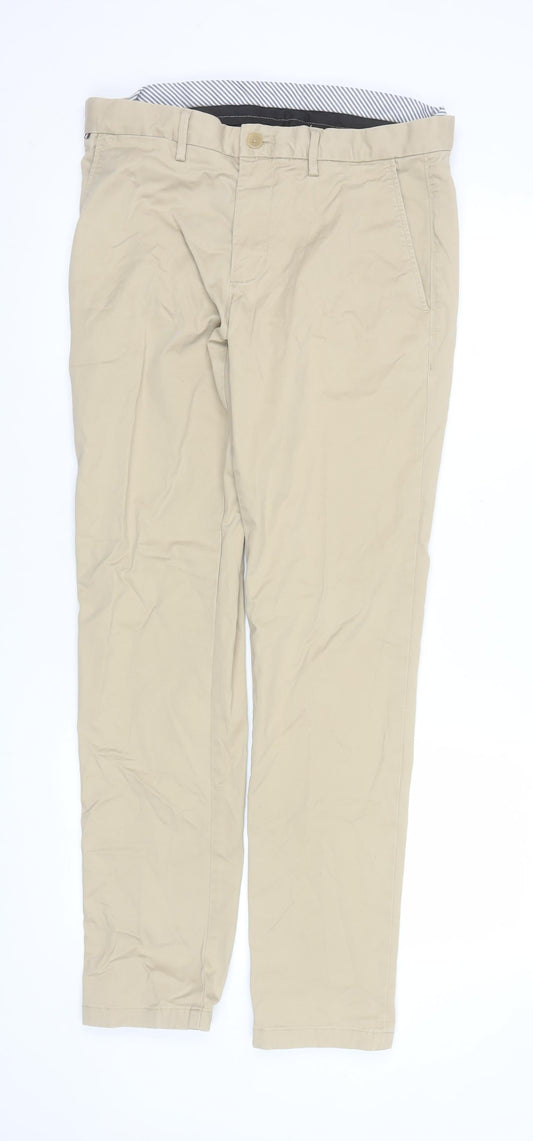 Tommy Hilfiger Men's Beige 32x32 Chino Trousers Cotton Stretch