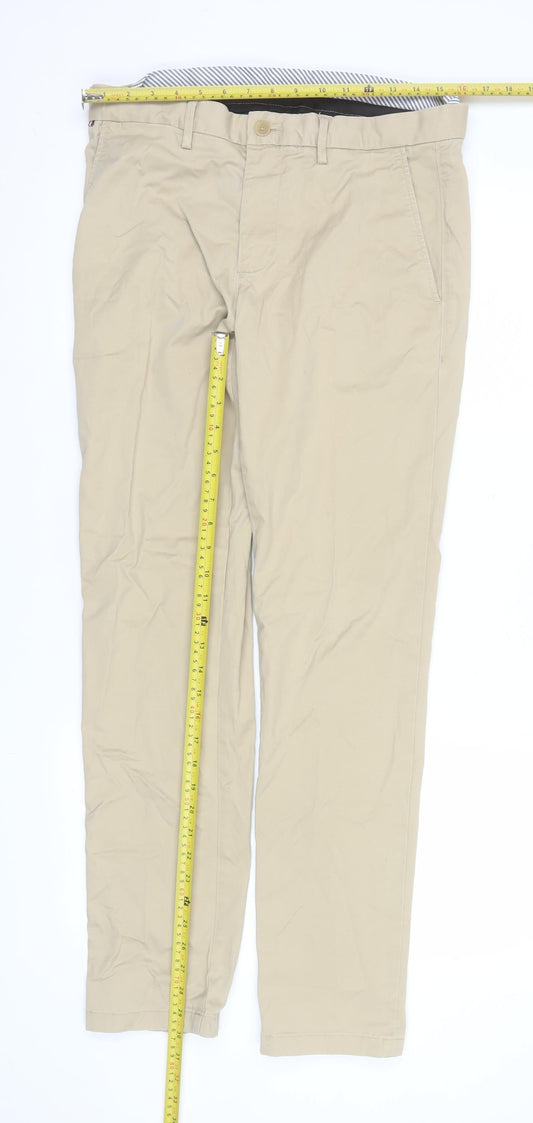 Tommy Hilfiger Men's Beige 32x32 Chino Trousers Cotton Stretch