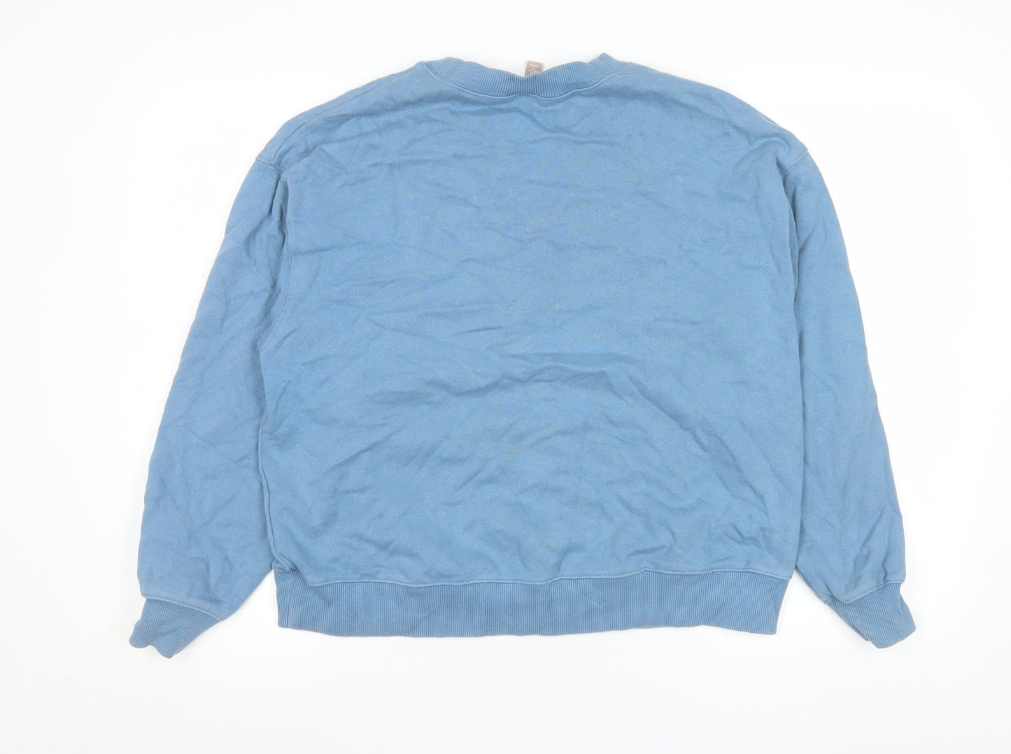 H&M Women’s Blue Self-Care Club Pullover Sweatshirt Size S