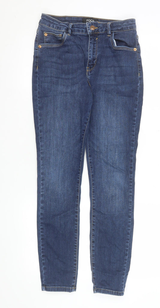 POCO by Pippa Women's Blue High Rise Slim Skinny Jeans Size 10S