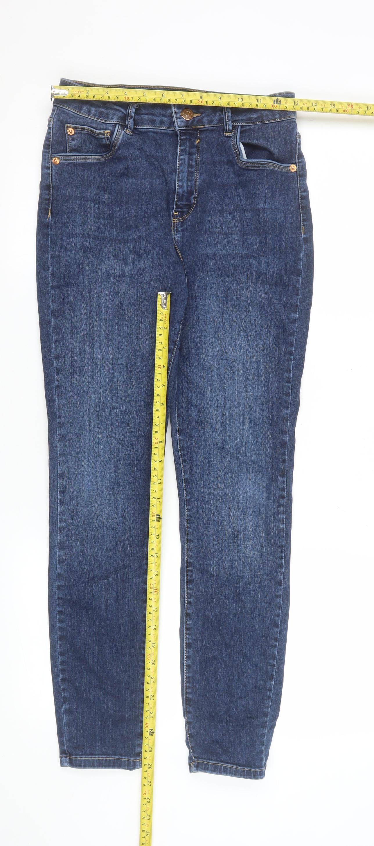 POCO by Pippa Women's Blue High Rise Slim Skinny Jeans Size 10S