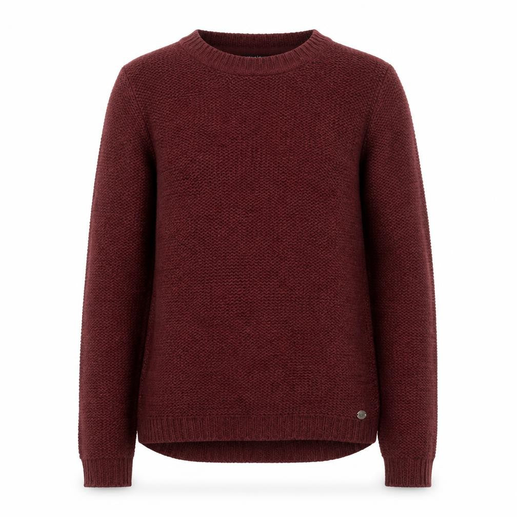 Only Mens Red Chunky Knit Crew Neck Jumper Size S