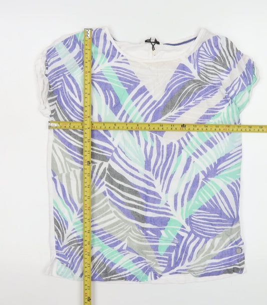 Sandwich Women Multicoloured Cotton Geometric Summer T-Shirt XS