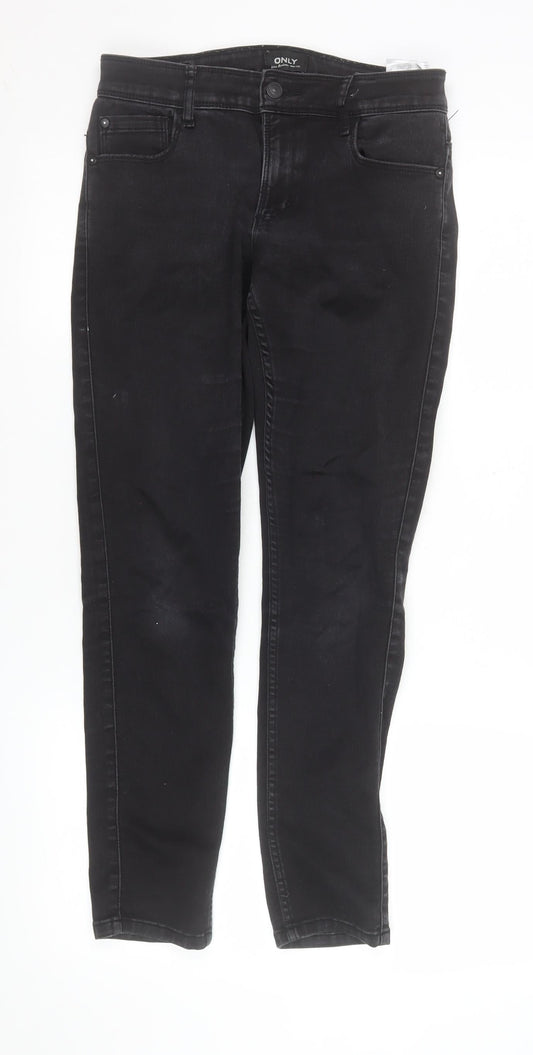 ONLY Women's Black Skinny Stretch Denim Jeans M 30