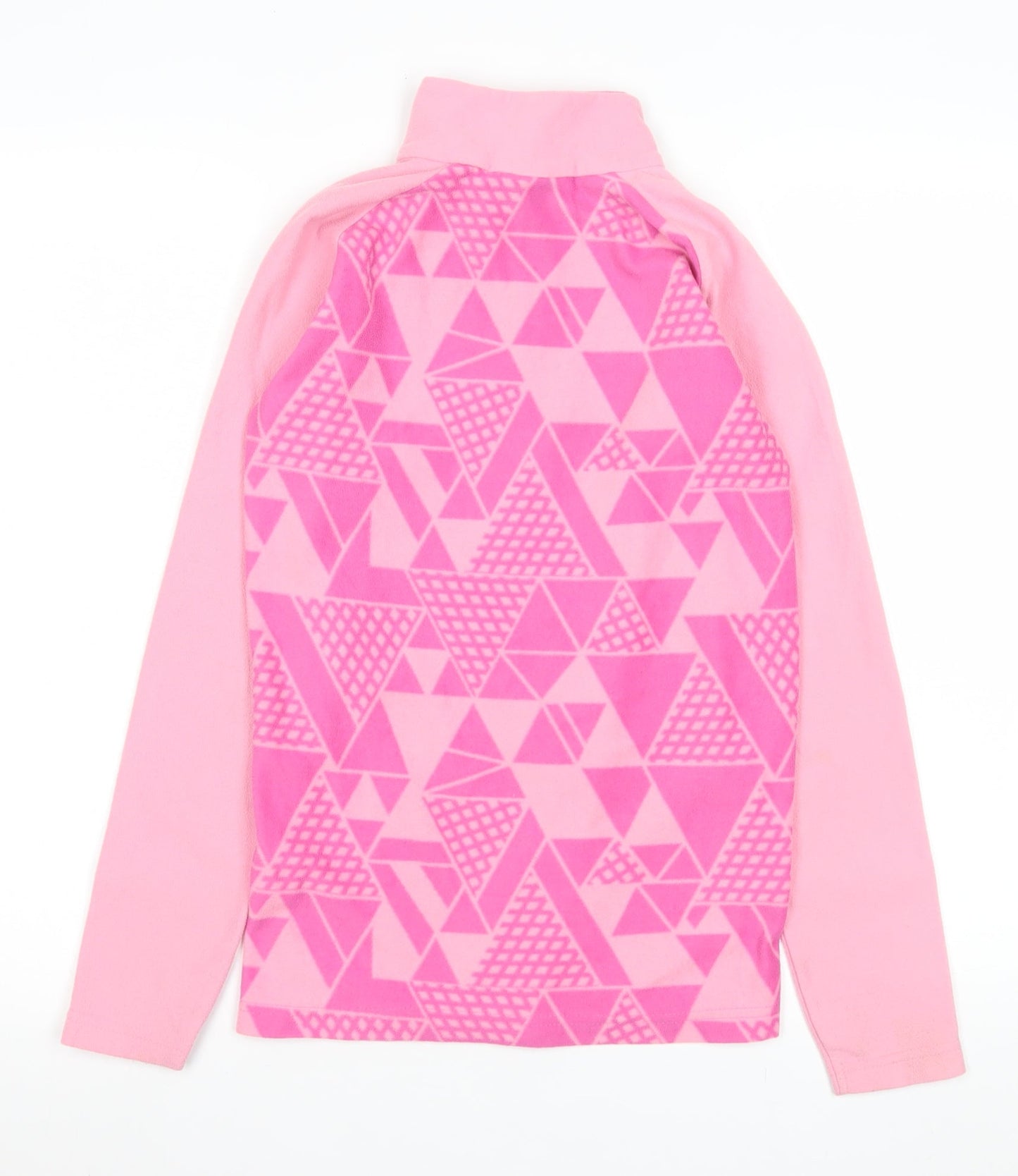 Mountain Warehouse Girls Pink Fleece Half Zip Pullover Sweatshirt 11-12 Years