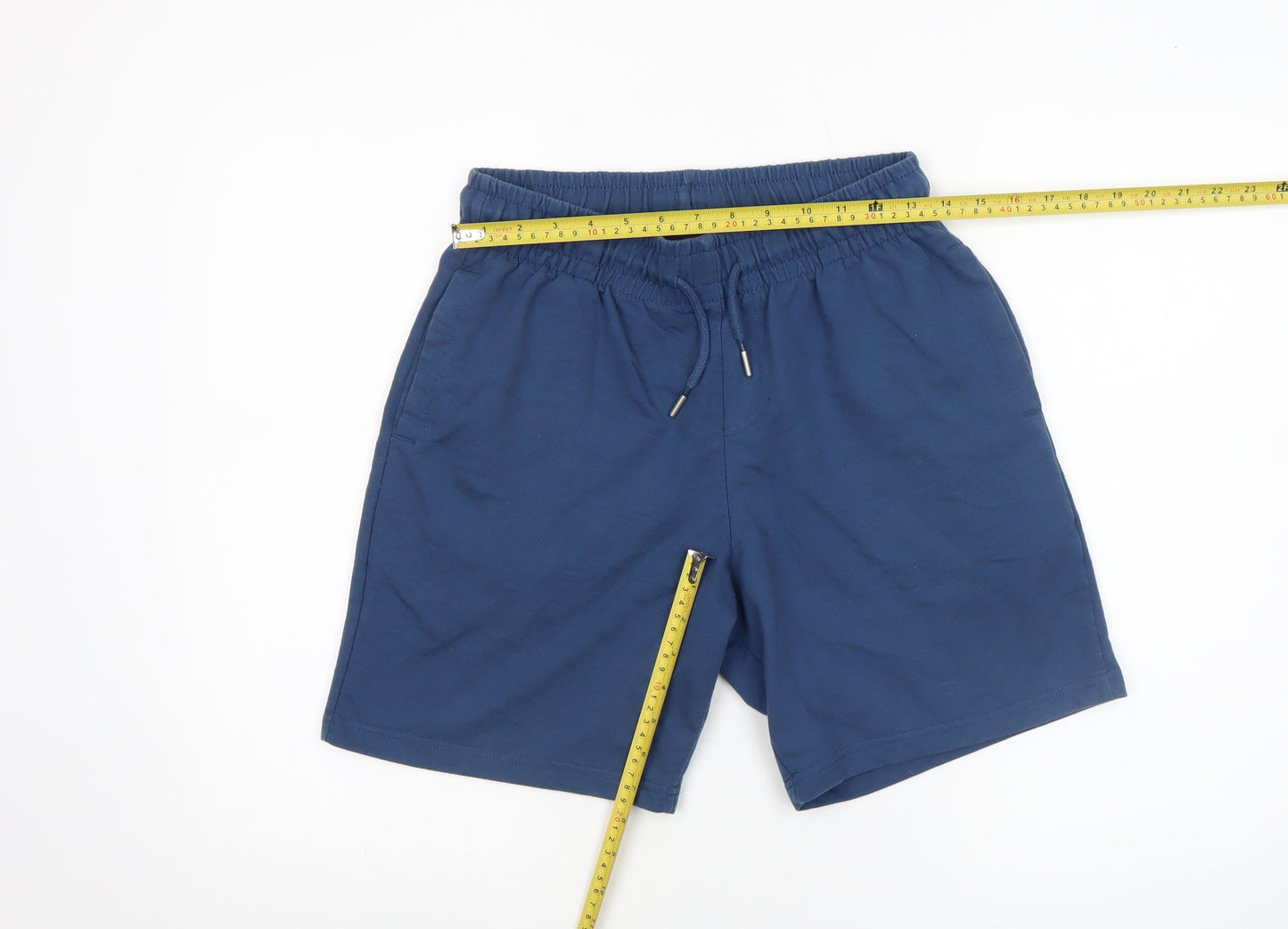 Dunnes Men's Blue Sweat Shorts Size S Casual Cotton Blend