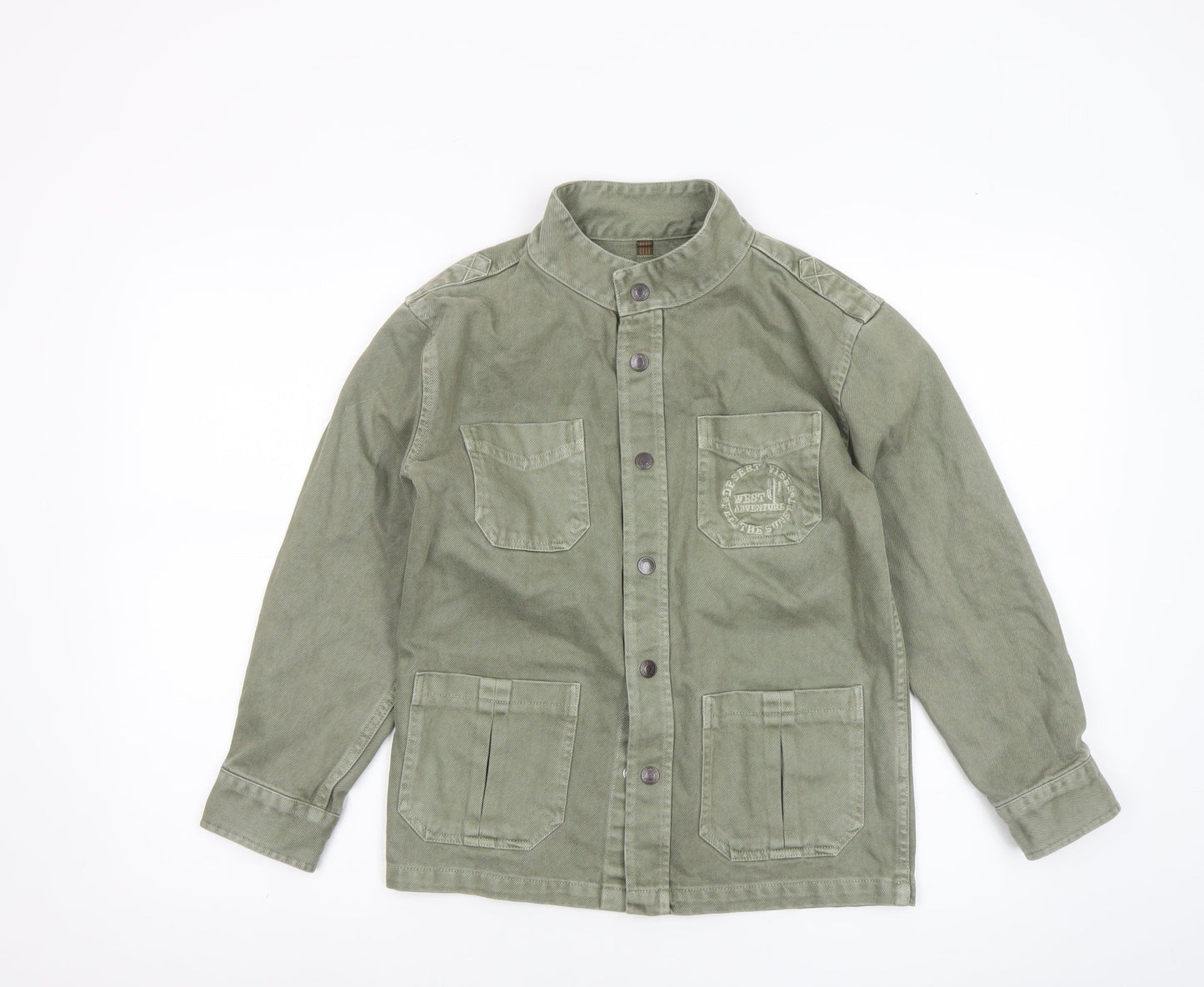 El Corte Inglés Boys Green Cotton Military Jacket 9-10 Years