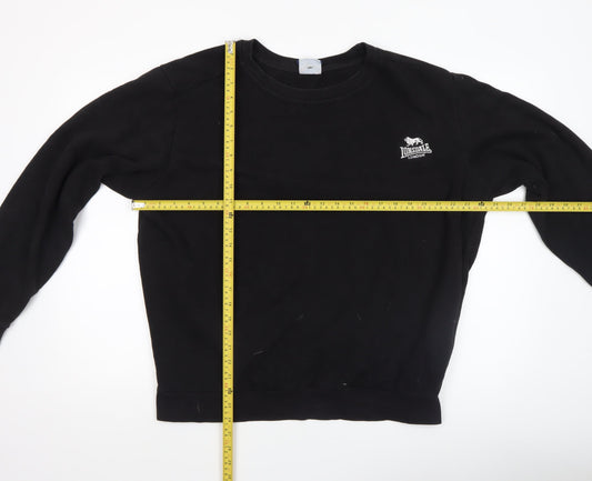 Lonsdale Men's Black Crew Neck Pullover Sweatshirt Size L