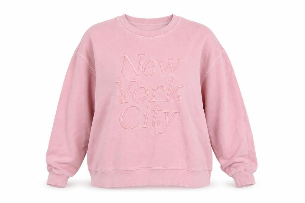 Marks and Spencer Women Pink Cotton Pullover Sweatshirt L